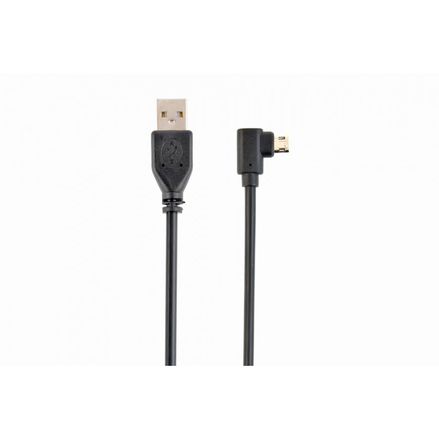 Gembird CCB-USB2-AMmDM90-6 USB kabelis USB 2.0 1,8 m USB A Micro-USB B Juoda
