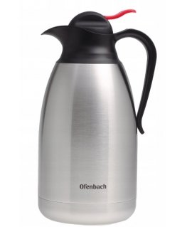 Stainless steel thermos 2.0 L, silver, 101331, KAMILLE