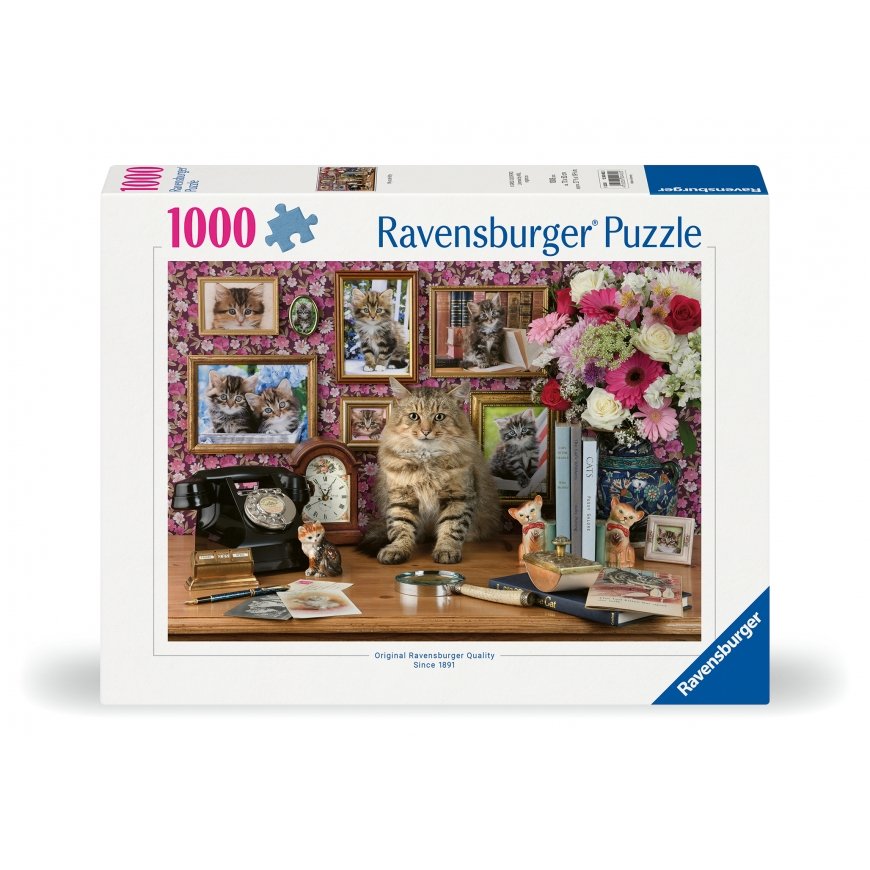 Ravensburger puzle 1000 tk: mans mīļais kaķītis