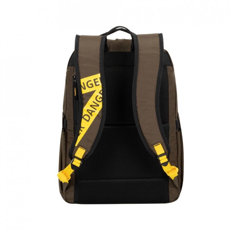 Rivacase Erebus 39,6 cm (15.6") Kuprinė Chaki, Geltona – 2