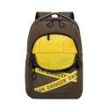 Rivacase Erebus 39,6 cm (15.6") Reppu Khaki, Keltainen