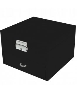 Retoo Jewelry Box Organizer with Mirror - Black