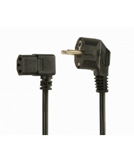 Gembird PC-186A-VDE1B-1.5M maitinimo kabelis Juoda 1,5 m F tipo maitinimo kištukas IEC C13