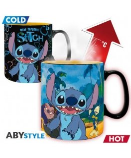 ABYstyle DISNEY Puodelis - Lilo & Stitch| Reaguojantis į karštį 460 ml