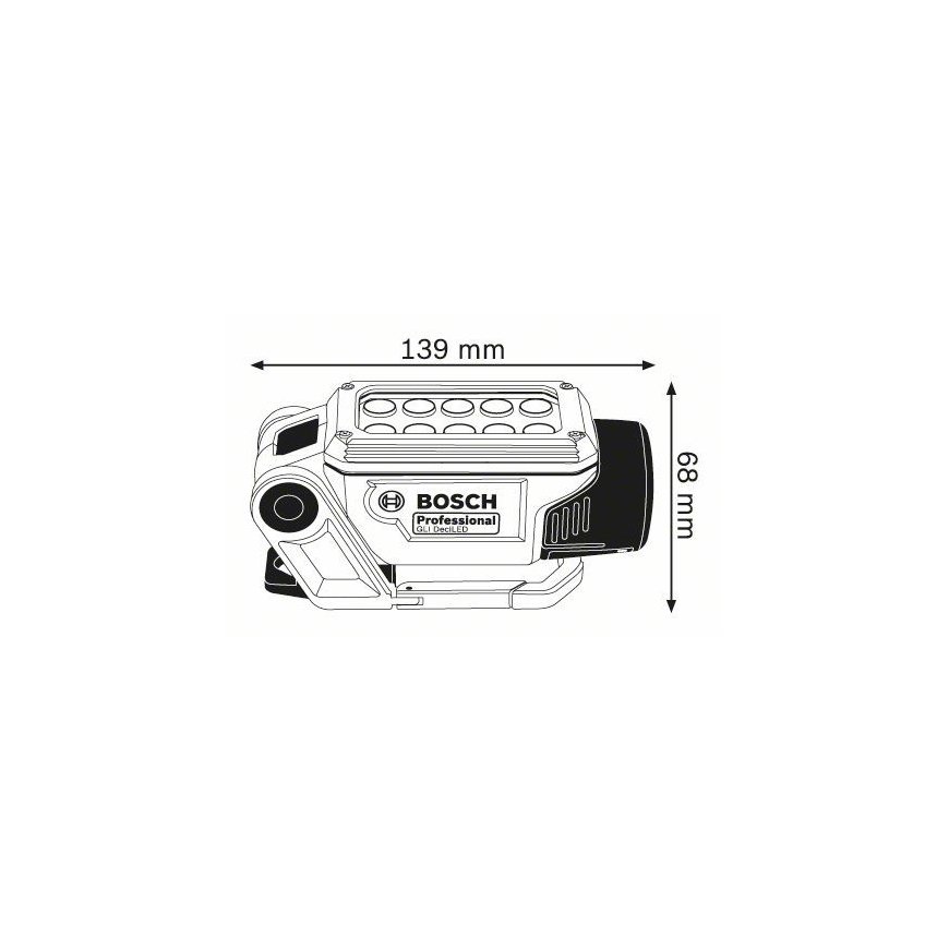 Bosch GLI DeciLED Professional Zils, Pelēks LED – 5
