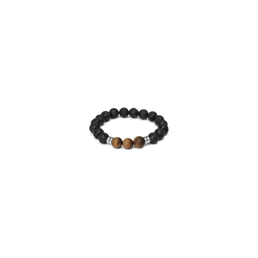 Agato Tiigri silmade helmestest käevõru MINK159/20