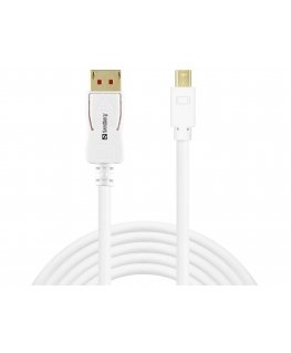 Sandberg 509-17 DisplayPort-kaabel 2 m Mini DisplayPort Valge