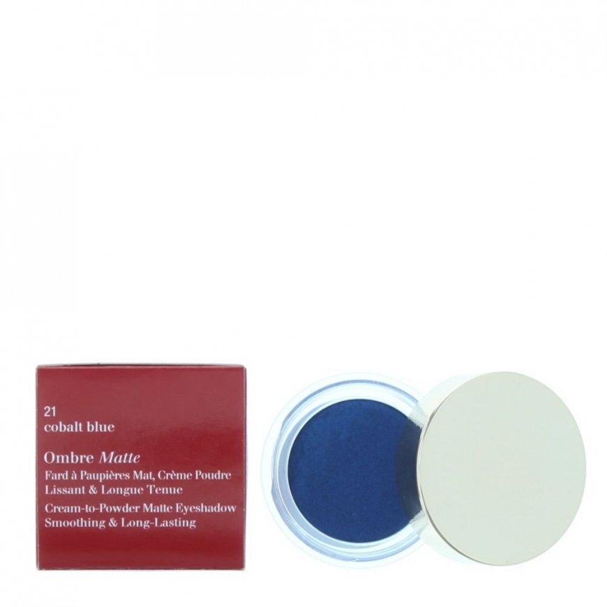 Clarins, Ombre Matte, Cream Eyeshadow, 21, Cobalt Blue, 7 g – 2