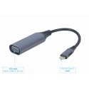 Cablexpert A-USB3C-VGA-01 видео кабель адаптер 0,15 m USB Type-C VGA (D-Sub) Серый