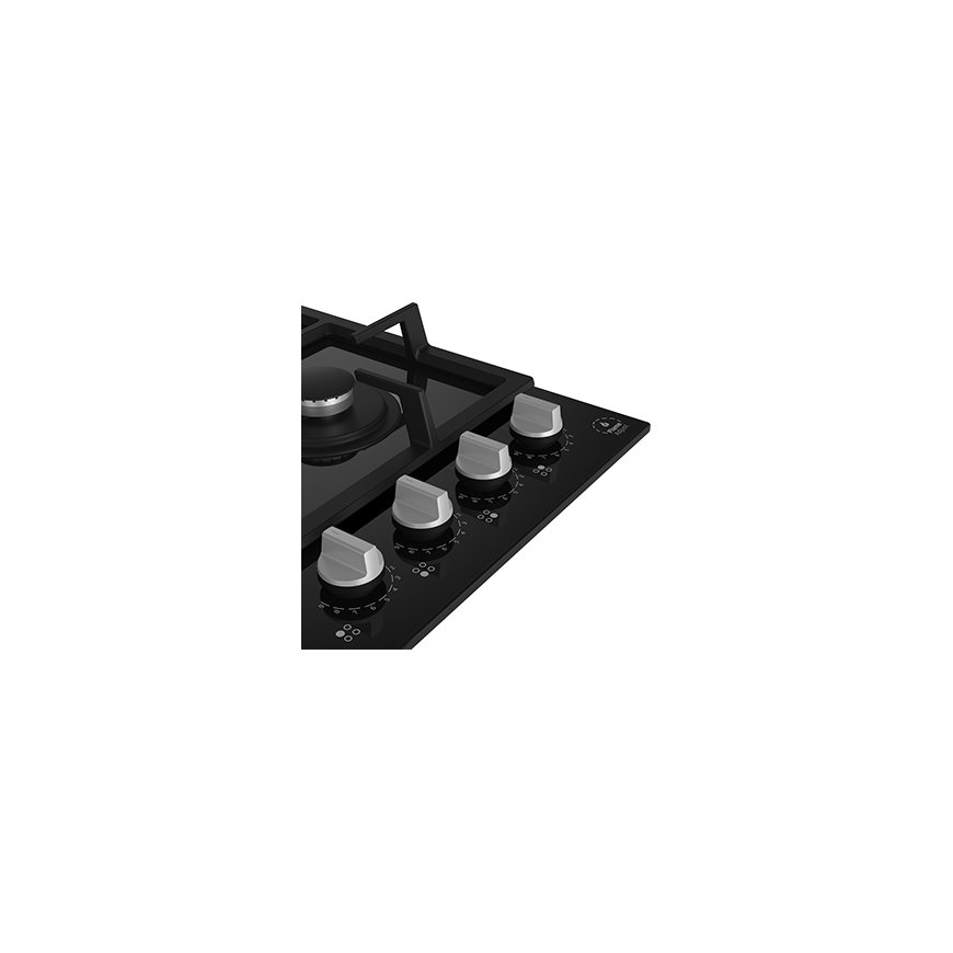 Beko HILW64325SB plīts virsmas sildelements Melns Iebūvēts 59 cm Gāzes 4 zone(s) – 2
