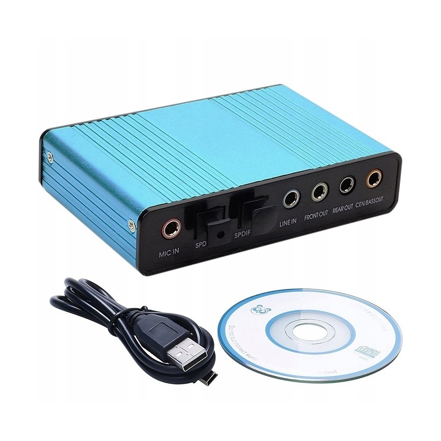Retoo Karta muusika helikaart väline 5.1 / 7.1 USB – 2