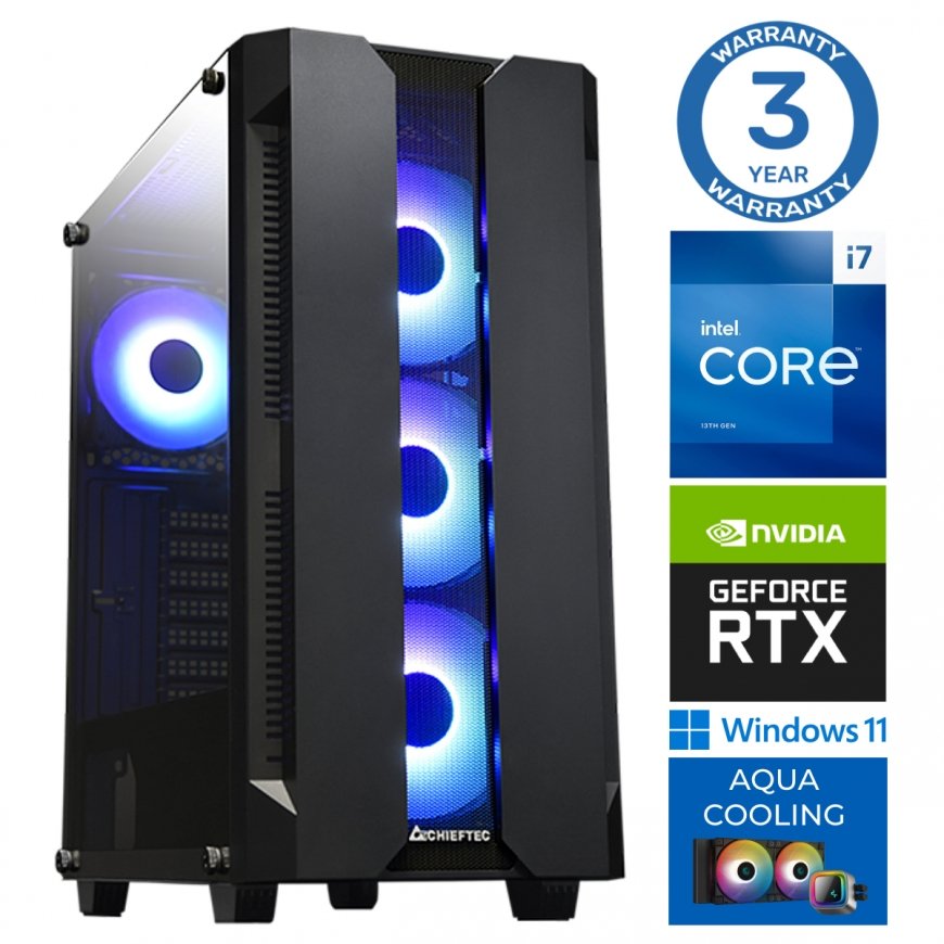 INTOP AQUA i7-14700F 64GB DDR5 2TB SSD M.2 NVME+2TB RTX5050 8GB WIN11
