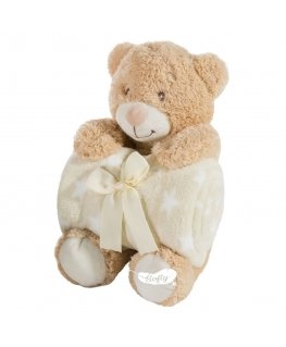Eurofirany Blanket/Bear/Dark Brown 170x210 Dark Brown