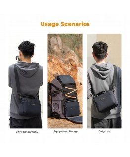 K&F Крепшис фотографическая K&F Concept Сумка через плечо для камеры 5 л - черная