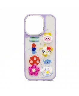 Apple iPhone 15 Pro EPOXY KARIKATŪRU VĀCIŅŠ Violets