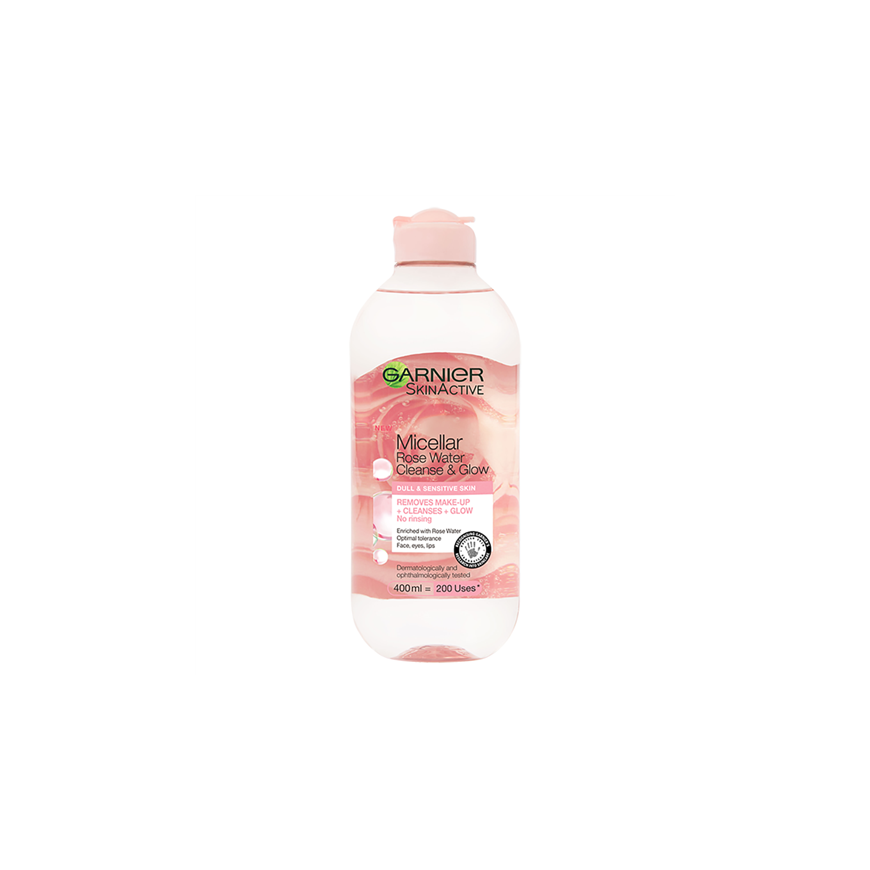 Garnier, Rose Glow, Poistaa epäpuhtauksia, Micellar Water, varten A – 2