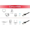 Equip Cat.6A S/FTP Patch Cable, 5.0m, Black Equip Cat.6A S/FTP Patch Cable, 5.0m, Black