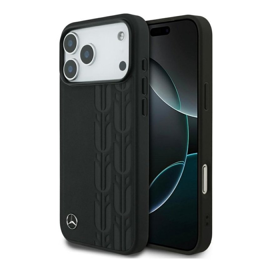 Mercedes ādas etuijs Laurel Leaves MagSafe iPhone 17 P