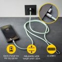 Intenso Handykette als Lade- + Datenkabel USB-C bis 1,65m grün USB-kaapeli USB C Vihreä Intenso Handykette als Lade- + Datenkabel USB-C bis 1,65m grün USB-kaapeli USB C Vihreä