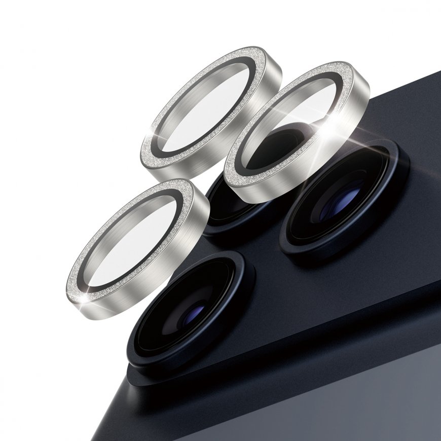 PanzerGlass ® Hoops® Glitter Silver Camera