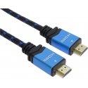 Kabelis PremiumCord HDMI - HDMI 0,5m sininen (kphdm2m05) Kabelis PremiumCord HDMI - HDMI 0,5m sininen (kphdm2m05)