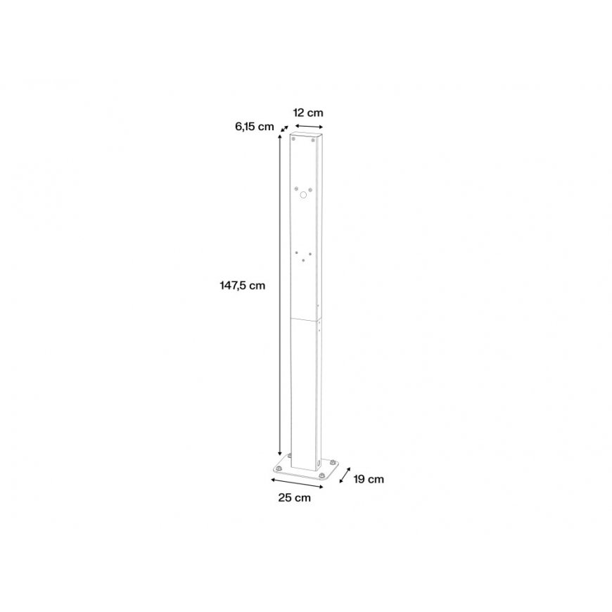 Green Cell EVGCAKHP1 electric vehicle charging station mounting – 4