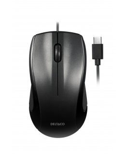 Deltaco MS-711-C kompiuterio pelė Universalus Abiems rankoms C tipo USB Optinis 1200 DPI