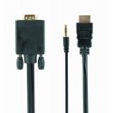 Gembird A-HDMI-VGA-03-10 videokaabliadapter 3 m HDMI + 3.5mm VGA (D-Sub) Must Gembird A-HDMI-VGA-03-10 videokaabliadapter 3 m HDMI + 3.5mm VGA (D-Sub) Must