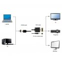 Gembird A-HDMI-VGA-03-10 videokaapeli-adapteri 3 m HDMI + 3.5mm VGA (D-Sub) musta Gembird A-HDMI-VGA-03-10 videokaapeli-adapteri 3 m HDMI + 3.5mm VGA (D-Sub) musta