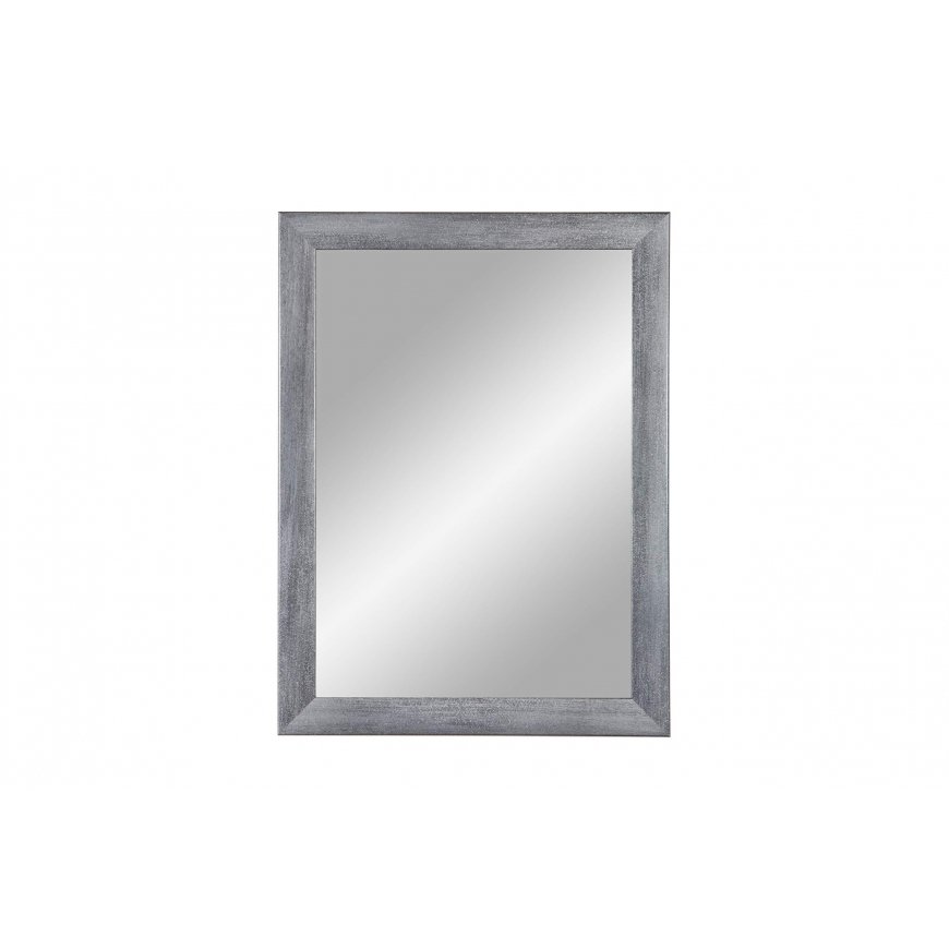 MIRROR ALUMINIUM OVAL SHAPE 30X100 CM, LIGHT WOOD FINISH WITH A HOOK ON THE BACK – 2