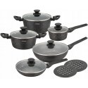 COMPLETE SET OF MARBLE NON-STICK COOKWARE 12-PIECE KLAUSBERG KB-7657 COMPLETE SET OF MARBLE NON-STICK COOKWARE 12-PIECE KLAUSBERG KB-7657