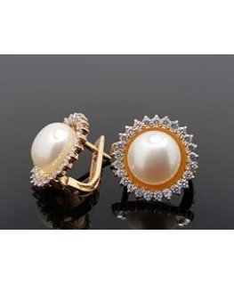 Evolution Group Silver earrings with real pearls Pavon 21024.1