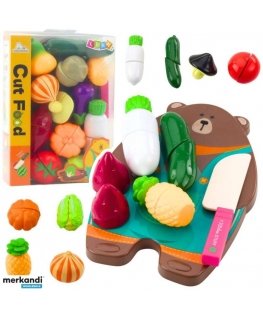 Lean Toys Kids' vegetable cutting set with cutting board and knife