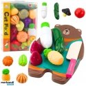 Lean Toys Kids' vegetable cutting set with cutting board and knife Lean Toys Kids' vegetable cutting set with cutting board and knife