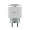 Savio WI-FI smart socket 16A AS-01 White Langaton Valkoinen Savio WI-FI smart socket 16A AS-01 White Langaton Valkoinen