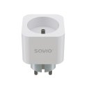Savio WI-FI smart socket 16A AS-01 White Juhtmevaba Valge Savio WI-FI smart socket 16A AS-01 White Juhtmevaba Valge