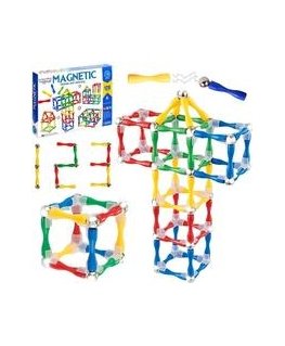 WOOPIE magnetic construction blocks 3D 128 pcs. XXL