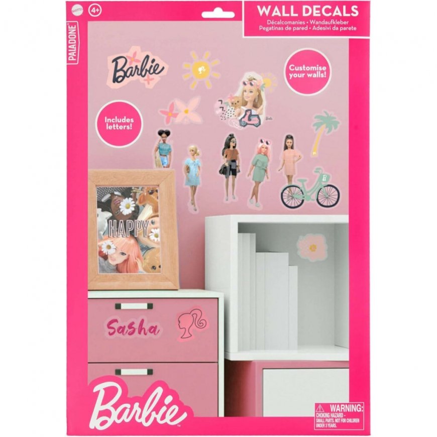 Paladone Barbie personalizavimo sienų lipdukai