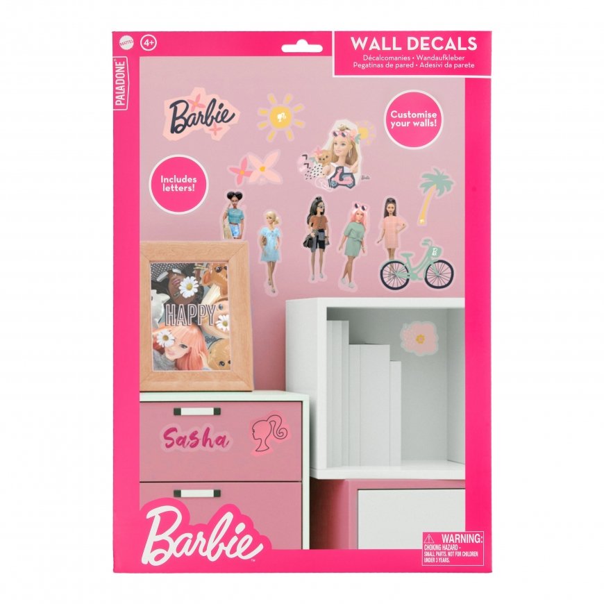 Paladone Barbie personalizavimo sienų lipdukai – 2