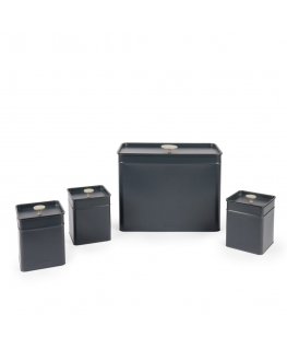 Salter BW126131EU7 Marino 4-Piece Bread Bin & Canister Set