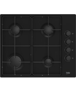Beko HIBG64120SB варочная поверхность Черный Встроенный 60 cm Газовый 4 зона(ы)