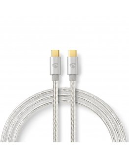 Nedis CCTB60800AL20 USB-kaapeli USB 2.0 2 m USB C Hopea
