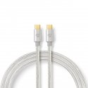 Nedis CCTB60800AL20 USB kabelis USB 2.0 2 m USB C Sudrabs Nedis CCTB60800AL20 USB kabelis USB 2.0 2 m USB C Sudrabs