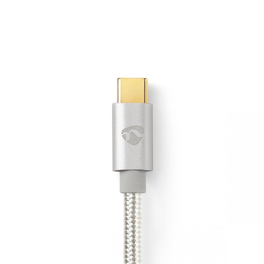 Nedis CCTB60800AL20 USB-kaapeli USB 2.0 2 m USB C Hopea – 4