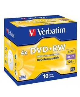 Verbatim DVD+RW Matt Silver 4x 4,7 GB 10 шт