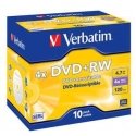 Verbatim DVD+RW Matt Silver 4x 4.7 GB 10 pc(s)