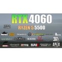MDATA GAMING Ryzen 5 5500 32GB 512GB SSD RTX 4060 8GB NoOs MDATA GAMING Ryzen 5 5500 32GB 512GB SSD RTX 4060 8GB NoOs