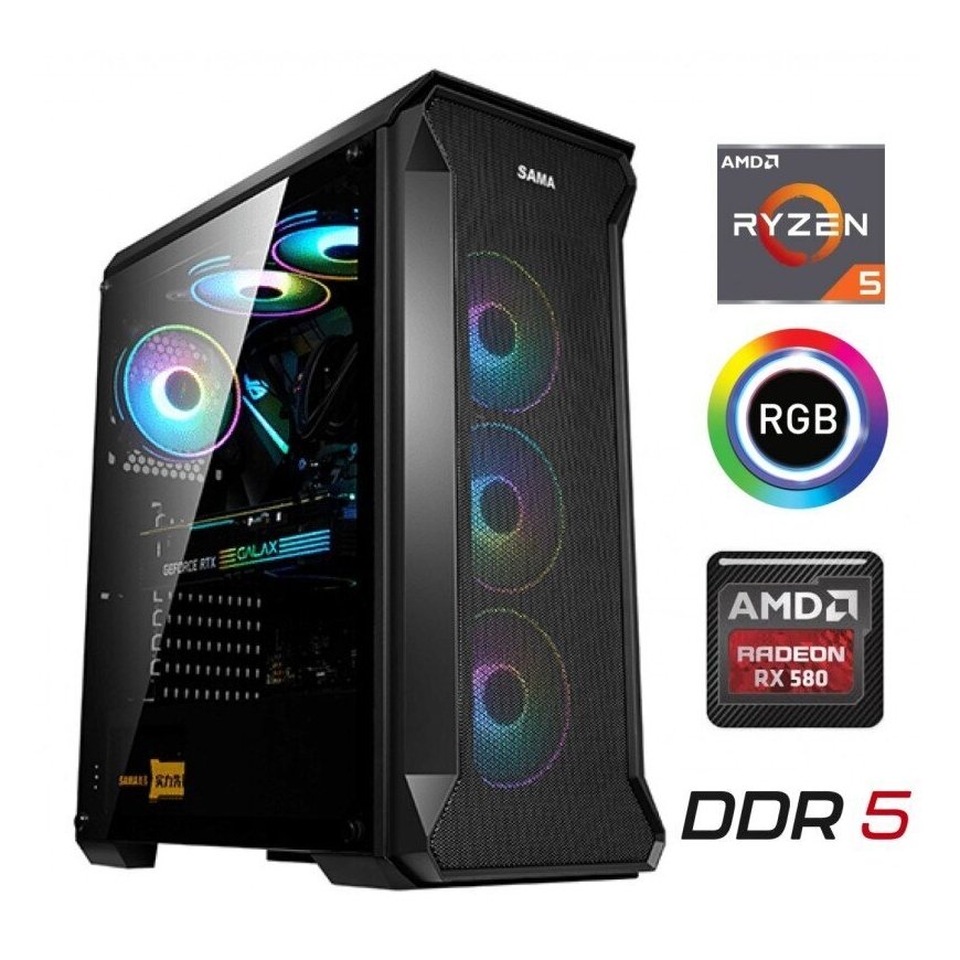 MDATA GAMING Ryzen 5 5500 32GB 512GB SSD RTX 4060 8GB NoOs – 2