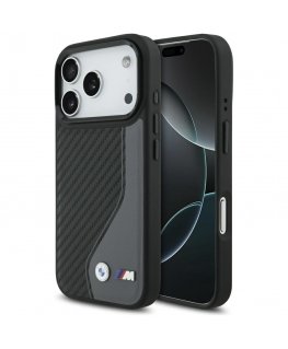 Чехол BMW M Carbon Logo MagSafe для iPhone 17 Pro Max антрацит