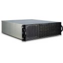Inter-Tech 3U-30248 Stovas Juoda, Nerūdijančiojo plieno Inter-Tech 3U-30248 Stovas Juoda, Nerūdijančiojo plieno